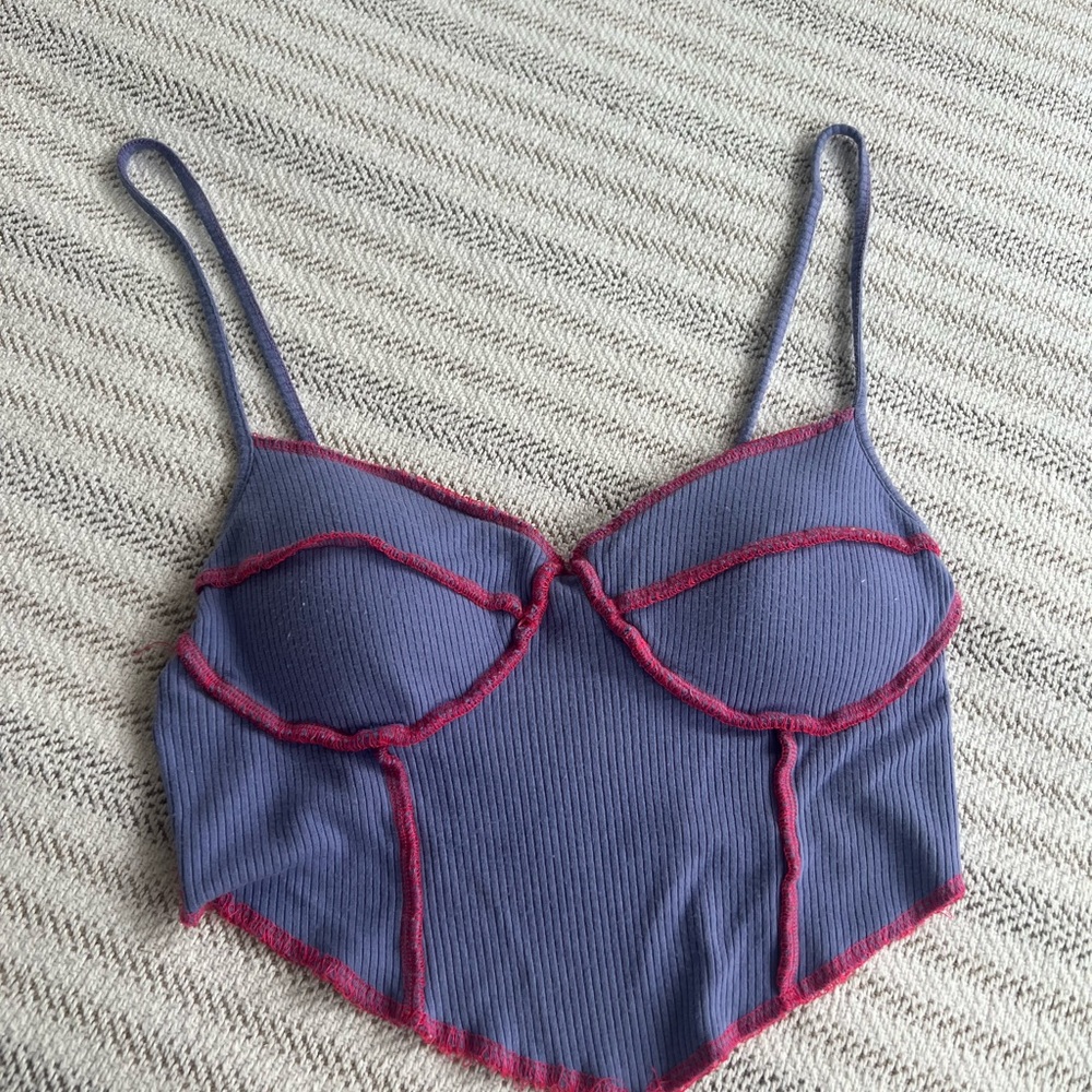 Purple and Pink Crop Top